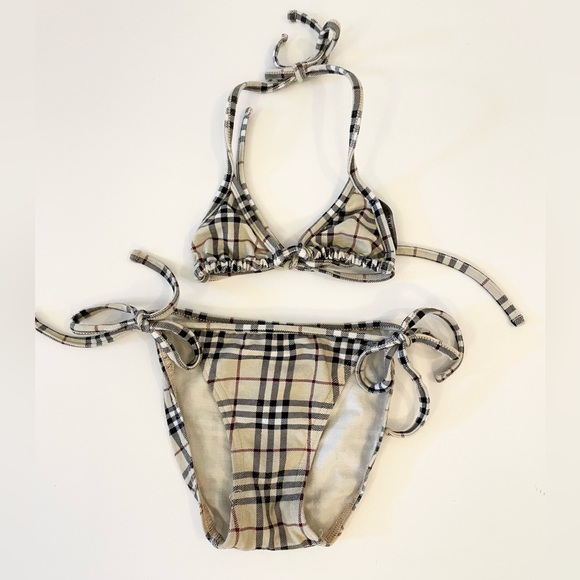 Burberry Other - Burberry Plaid Triangle Kids Bikini